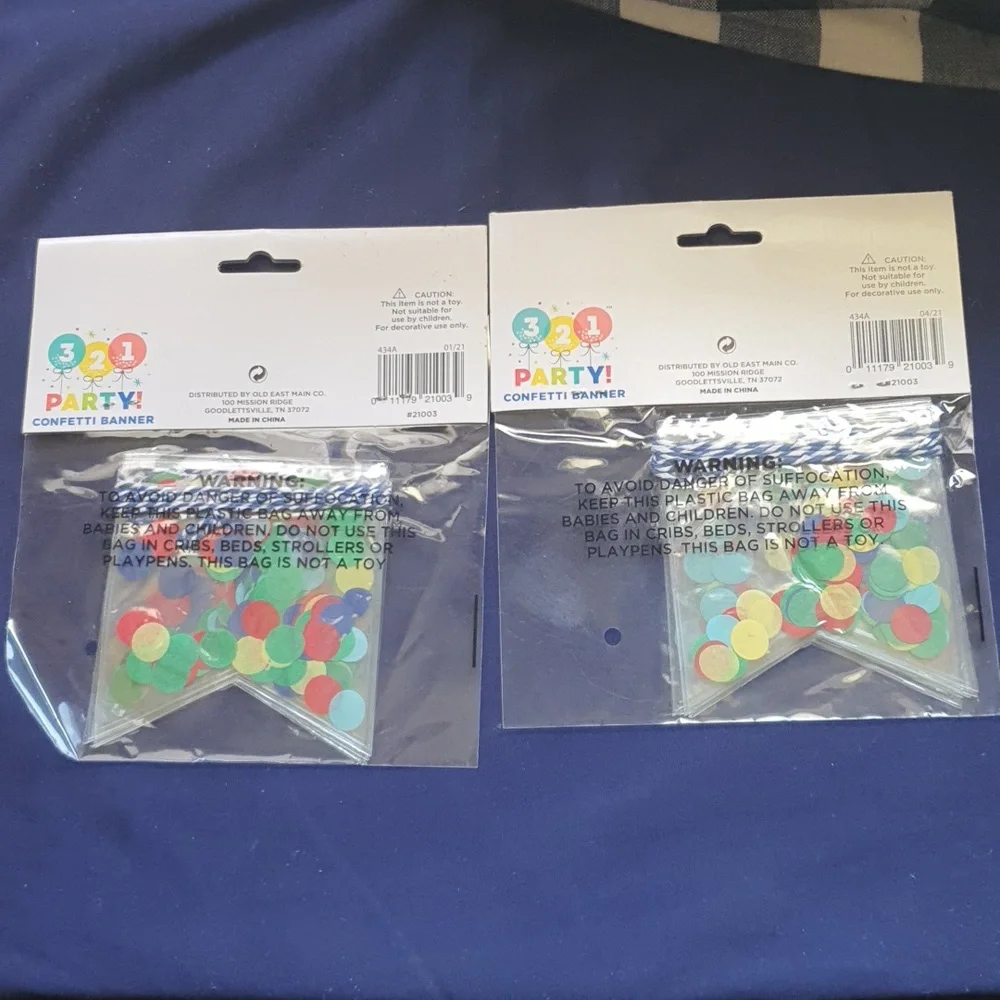 Confetti banner bundle